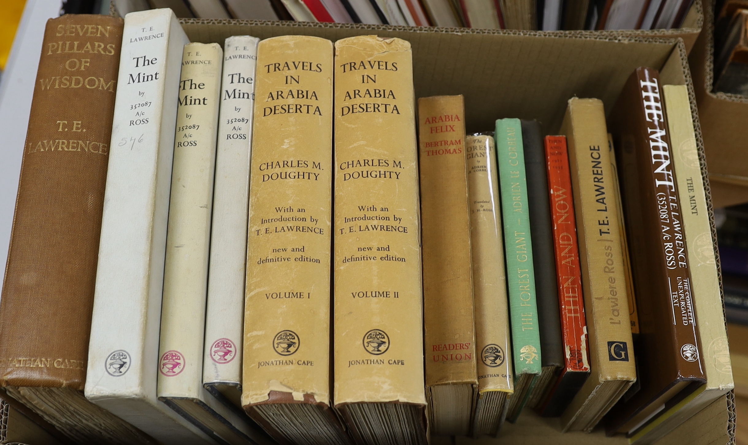 Lawrence, T. E. CB, DSO (1888-1935) - An Extensive Collection of works, consisting of 159 books. Philip O’Brien’s A Bibliography, Oak Knoll Press, 2000, references given in brackets.